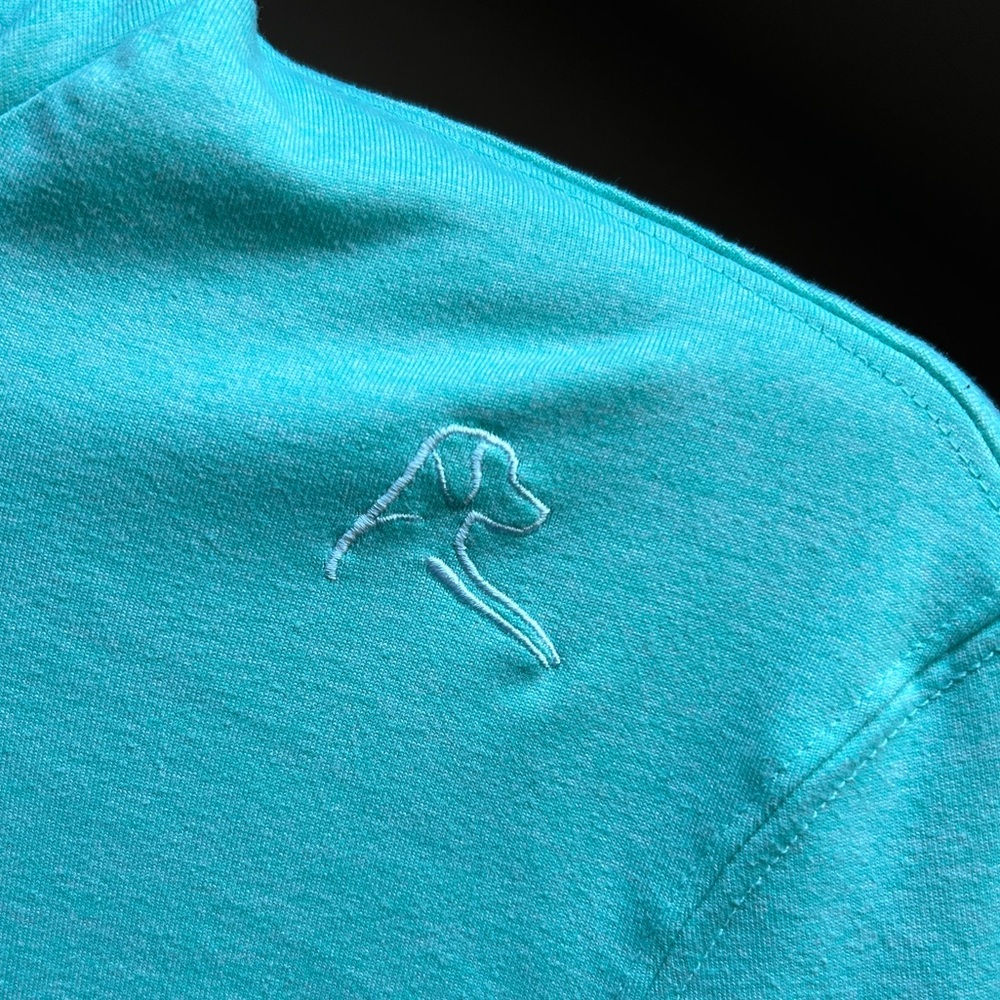 Rhoback Teal Blue Men's S Hesi Performance Hoodie - Picture 10 of 11